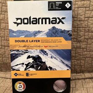 Polarmax Girls Youth Double Layer Crewneck Elderberry L - Large - Hot Chillys